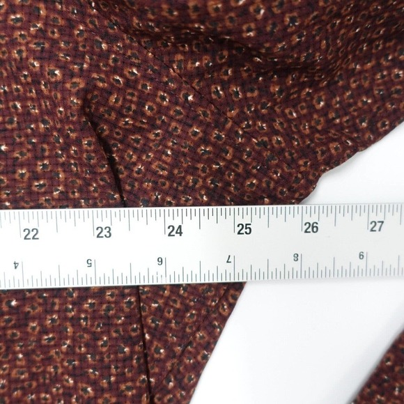 Apt.9 Button-Up Shirt Mens Size 2XL Brown Long Sleeve Slim Fit Polyester Stretch - Picture 5 of 7